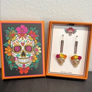 Unbranded | Sugar Skull Dangling Earrings